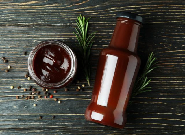 bottle of barbecue sauce