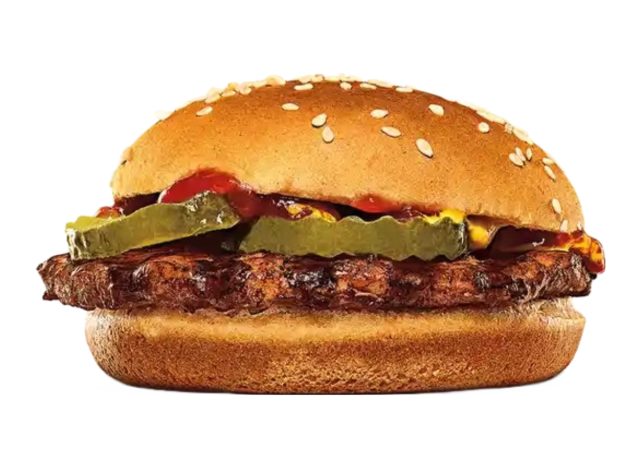 healthiest fast food burger from burger king 