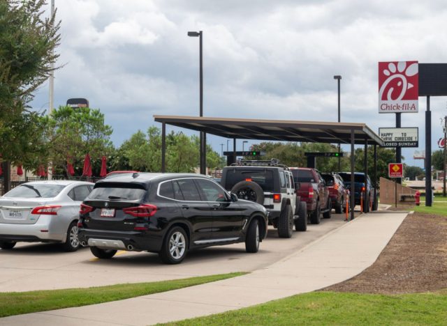 chick fil a double drive thru