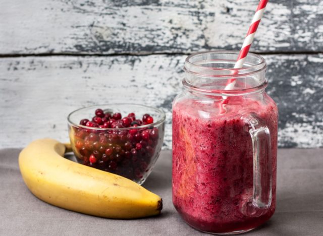 cranberry banana smoothie