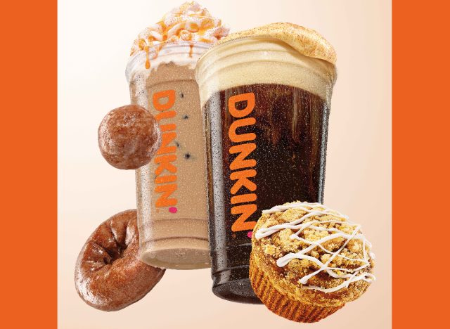 Dunkin's pumpkin menu items