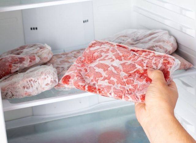 freezing meat