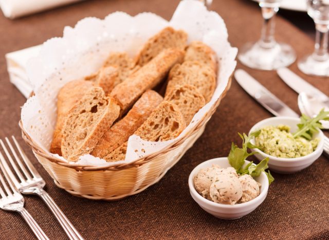 fresh bread in basket