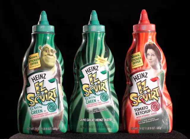 Heinz EZ Squirt colored ketchup