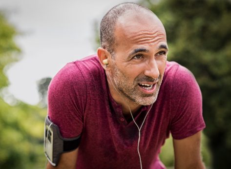 mature man exhausted post-workout, fitness mistakes at 50