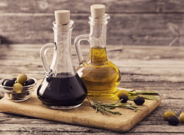 olive oil and balsamic vinegar