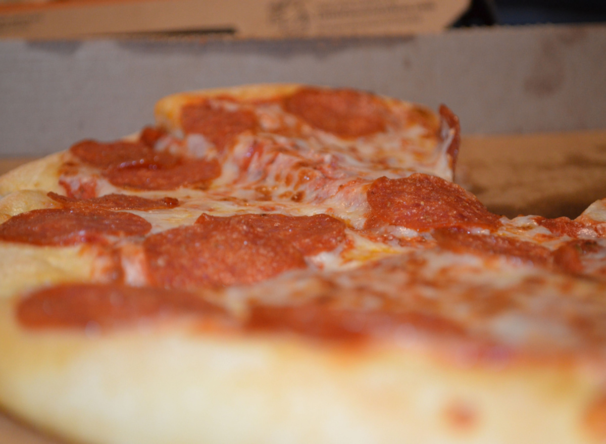 pepperoni pizza close-up