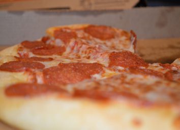pepperoni pizza close-up