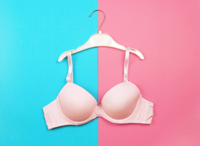 women's pink bra