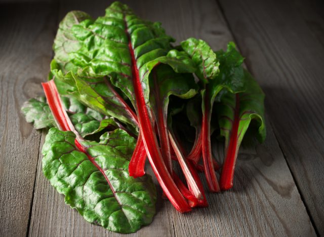 swiss chard leaves