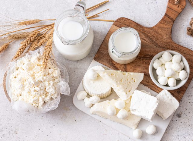 types of cheeses cottage mozzarella feta ricotta