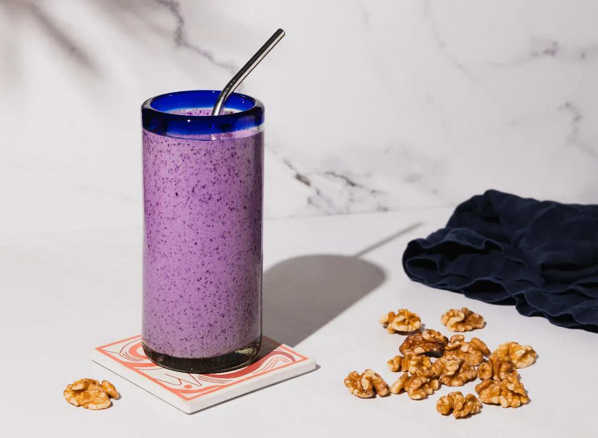 Wild Blueberry Walnut Smoothie — Eat This Not That