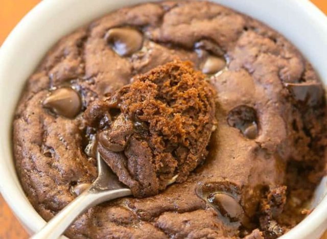 1 minute protein brownie