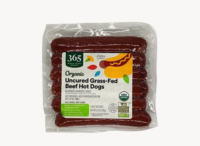 365 Organic Uncured Grass-Fed Beef Hot Dogs