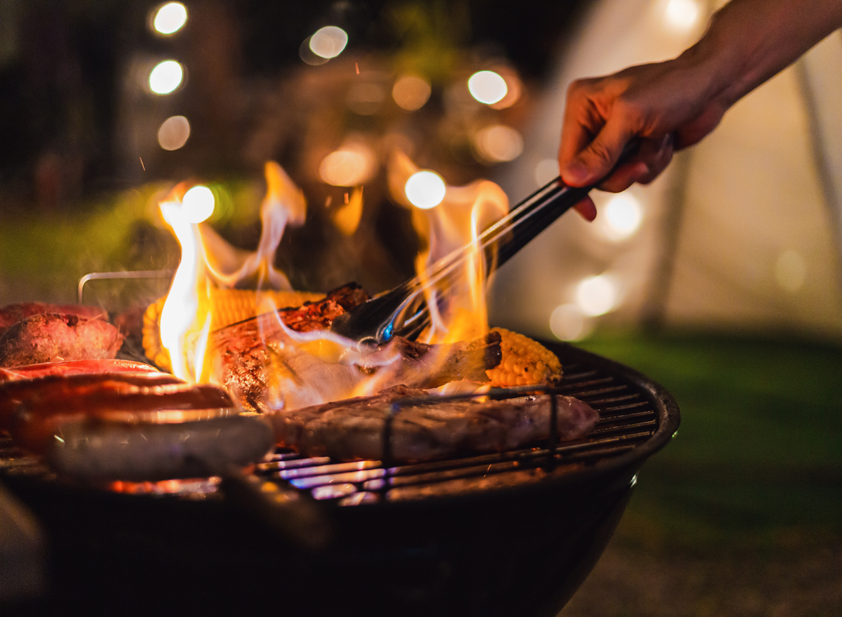 Grilling at a BBQ