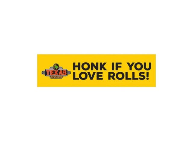 Texas Roadhouse bumper sticker