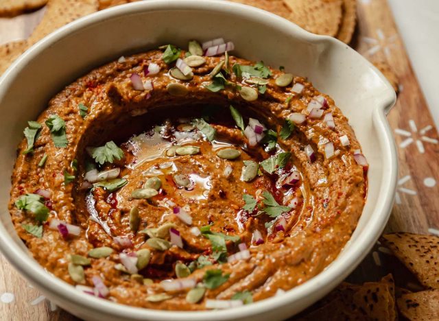 Black Bean dip with squash, garlic, and chipotles