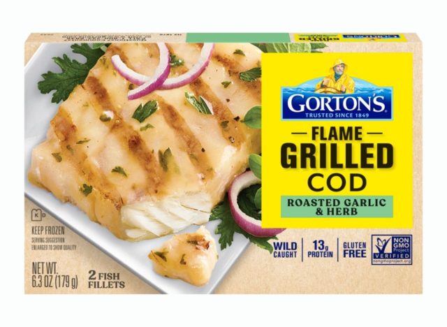 Roasted garlic and herb-grilled cod fillets from Gorton