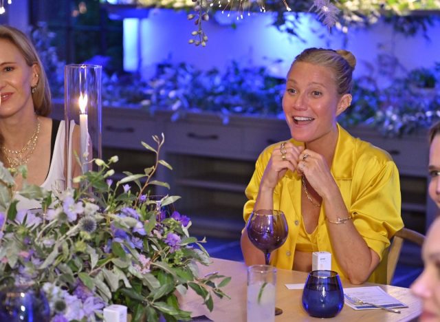 Gwyneth Paltrow at dinner table