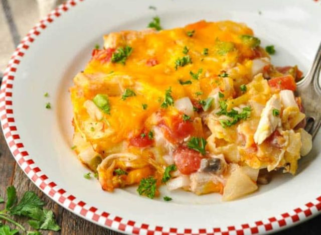 Casserole de poulet King Ranch