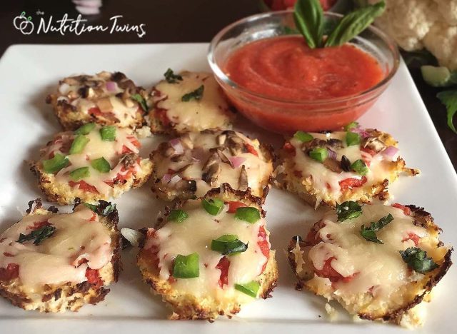 The Nutrition Twins Pizza Muffin Cauliflower