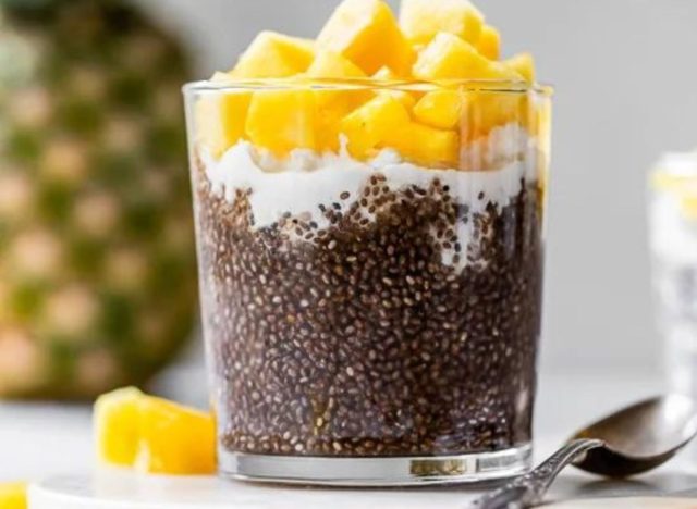 PINEAPPLE CHIA WITH COTTAGE CHEESE