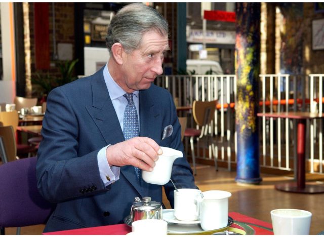 Prince Charles Drinking Tea