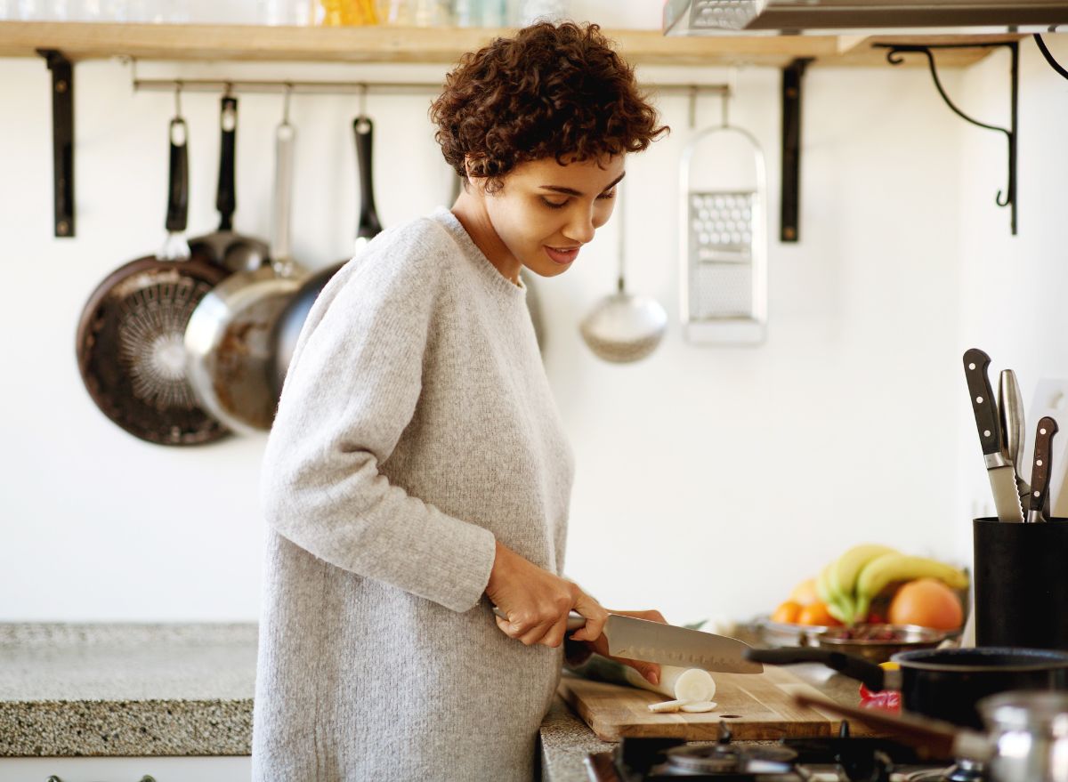 Woman cooking