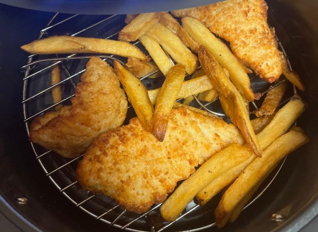 air fryer chicken and fries