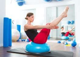The #1 Lower Belly Pooch Workout To Do With a Bosu Ball