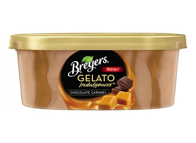 breyers chocolate caramel gelato