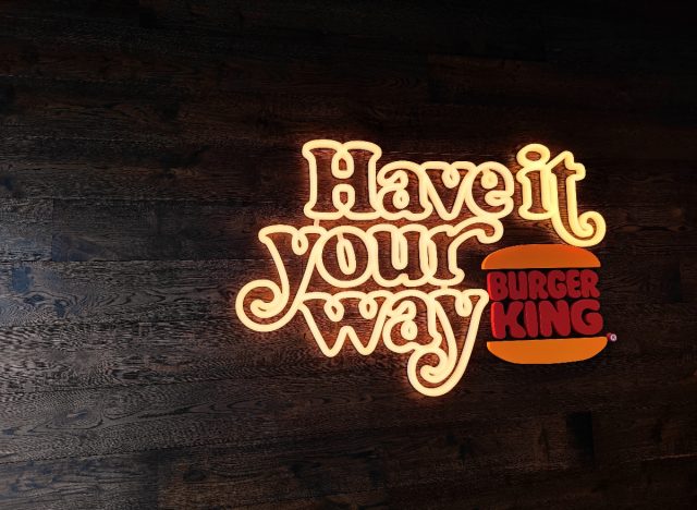 burger king "have it your way" sign
