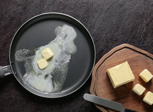 butter on pan