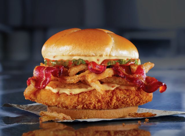 checkers bacon brewhouse mother cruncher sandwich