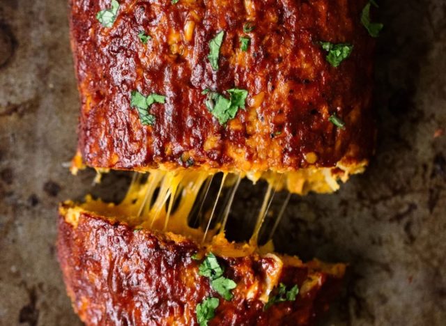 cheddar stuffed sweet potato bbq turkey meatloaf