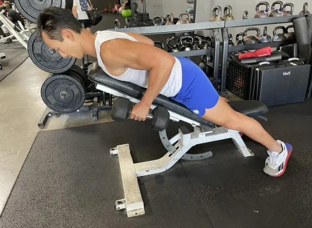 chest-supported dumbbell row