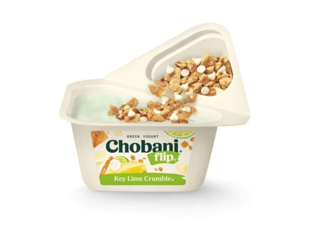 chobani flip low-fat greek yogurt key lime crumble