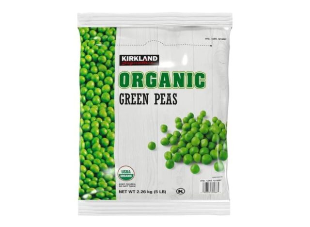 kirkland organic green peas