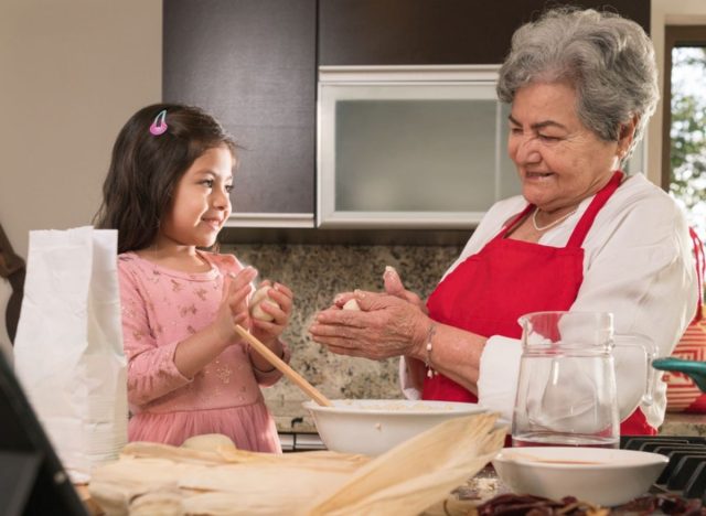 making tortillas