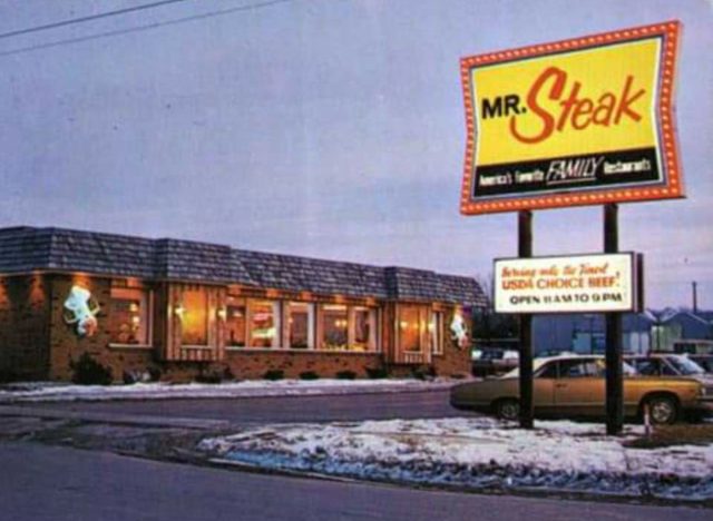 Mr. Steak sign and exterior