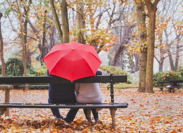 old couple love concept in park, demonstrating key to a long-lasting marriage