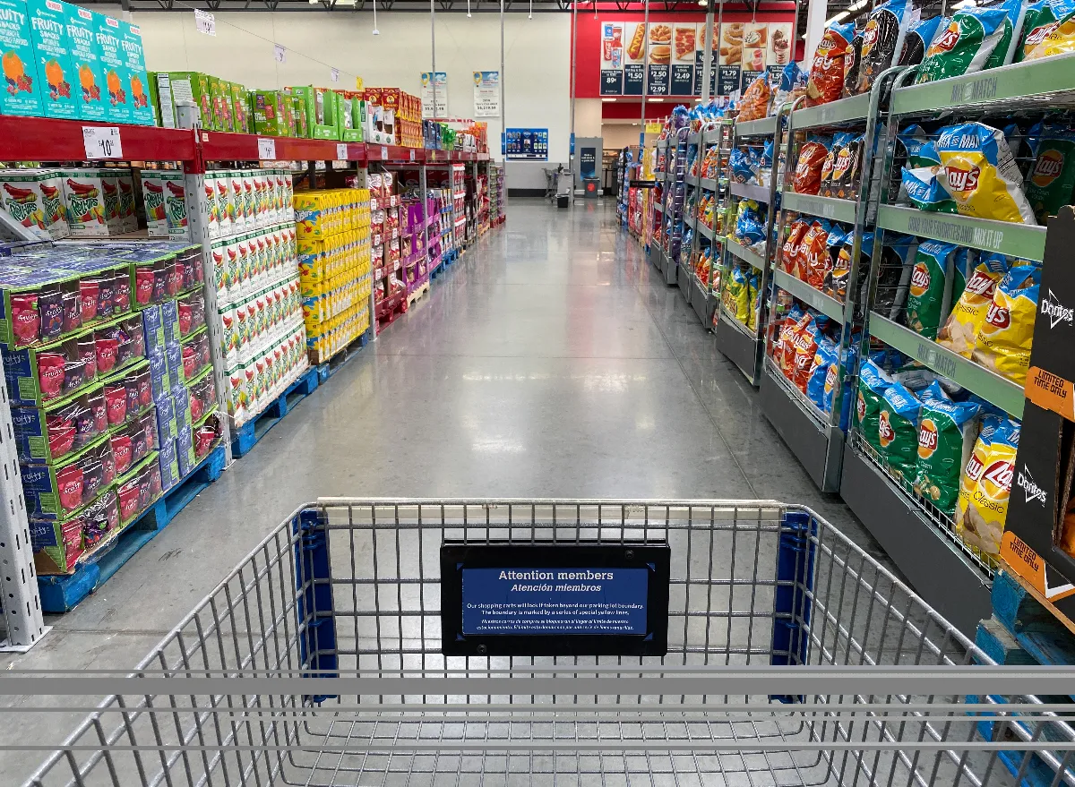 sam's club snack aisle