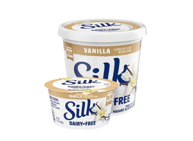 silk vanilla soy milk dairy-free yogurt alternative