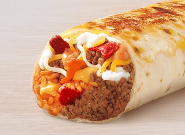 taco bell double beef grilled cheese burrito