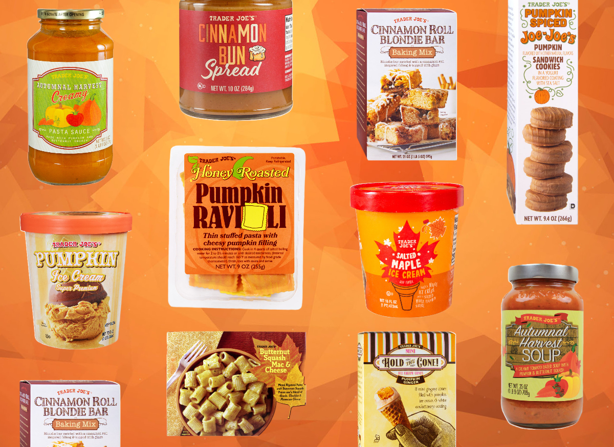 trader joe's fall roundup graphic