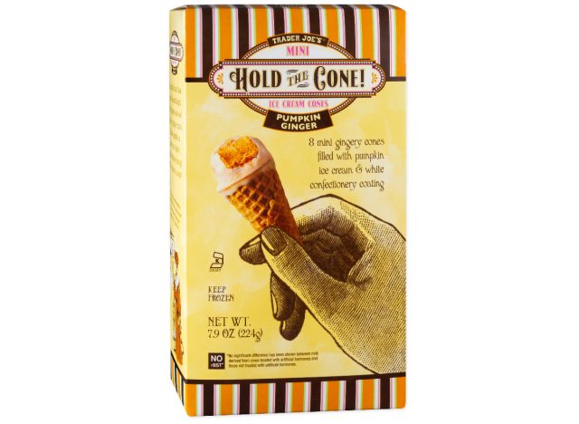 trader joe's pumpkin ginger hold the cones