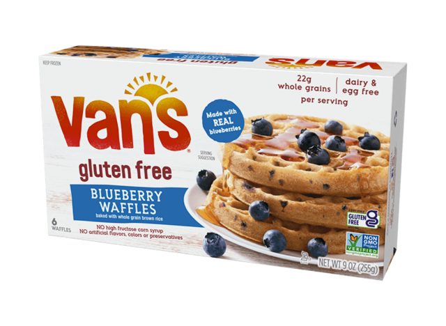 van's gluten-free blueberry waffles
