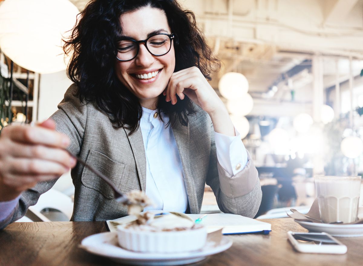 woman eating