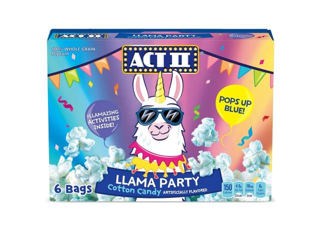 Act II Llama Party Cotton Candy Popcorn