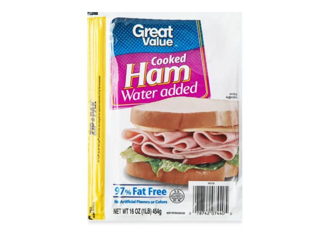 Great Value Cooked Ham with Water Added